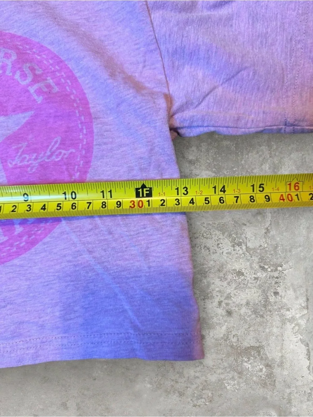 Converse Pink Baby Tee with White Star Logo – Size 4